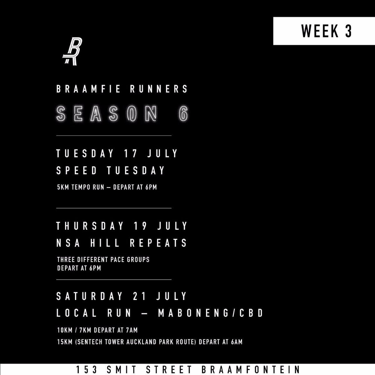 BraamfieRunners's tweet photo. WHEN YOU HATE THAT YOU LOVE IT. NEW WEEK, MORE MILES-TONES. WEEK 3, LET'S GO!
#SIXPACKINOURLIFETIME
#RUNREVOLUTION
#BRAAMFIERUNNERS
#BADXBRAAMFIE
#WITHORWITHOUT https://t.co/ZwCdfDikIQ