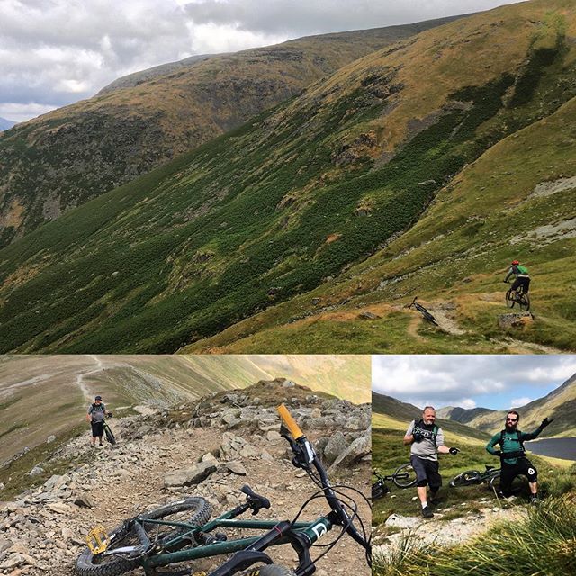 WhooshMTB's tweet photo. Hiking of the bike, ridiculous steepness, many many rocks (some loose and some firmly fixed!) and a bit of exertion-induced daftness today doing 1 1/2 up/downs of Helvellyn. Lots of route options on this hill but go prepared and make sure you do your res… https://t.co/kzFjafuNyO https://t.co/0bj7cW9Ice