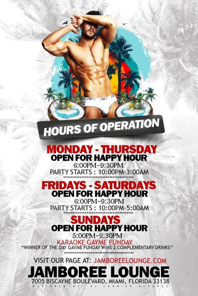 Monday to Sunday!!! Jamboree Lounge!!!. Another Option of Miami Gay Night Life!!!