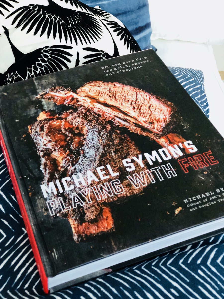 Bring your #bbq game up 10x with this book! Awesome, <a href="/chefsymon/">michael symon</a> 👏 👏 👏 I’m determined to try every recipe 😁 #playingwithfire