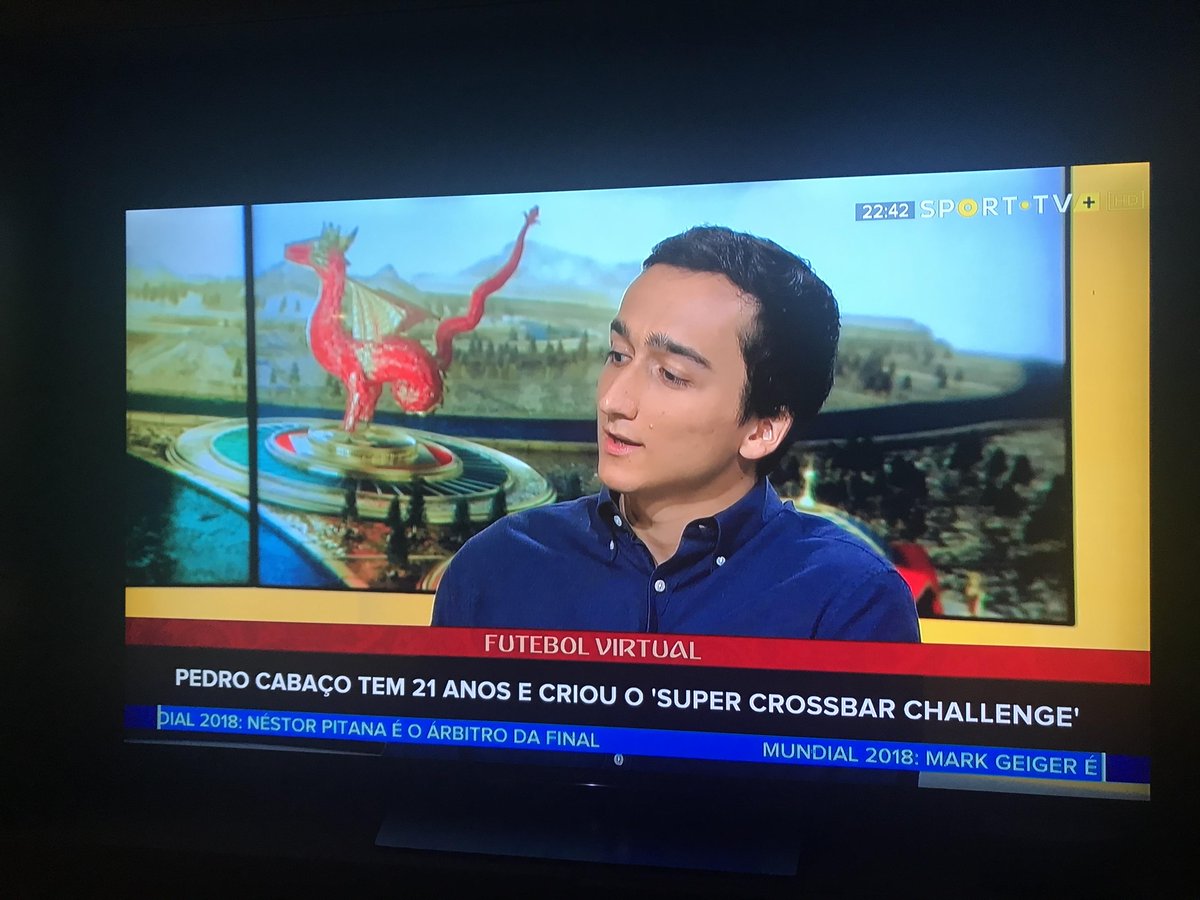 SuperCrossbar's tweet photo. That's not #ChristianoRonaldo ... that's our developer talking about Super Crossbar Challenge on #LIVETV on @SPORTTVPortugal 🥰

#AppStore: https://t.co/TUvJLcR1GI
#GooglePlay: https://t.co/73WlakqbD1

#CR7AllaJuventus #indiegames #StreamerNetwork #streamers @StreamerNews https://t.co/GkIRZSFy3h
