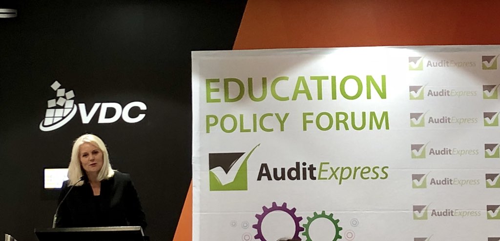 andrewshea2's tweet photo. @karenandrewsmp - “we need to work together to ensure that Australia has the high quality and skilled workforce it needs for the future” at the @audit_express led National Education Policy Forum. #Education #Policy #ACPET #TAFE #VET #VETPolicyForum #CommunityColleges https://t.co/wcS3qE9p30