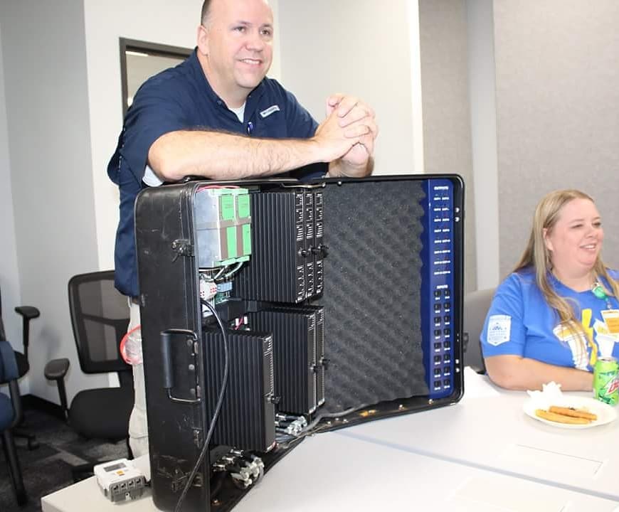 FLLThunderbolts's tweet photo. Thanks @schneiderElectro for having us!  We enjoyed visiting you and learning how what you do compares to what we do! #morethanrobots #FLL #firstintexas https://t.co/Yp4K7QnIMa
