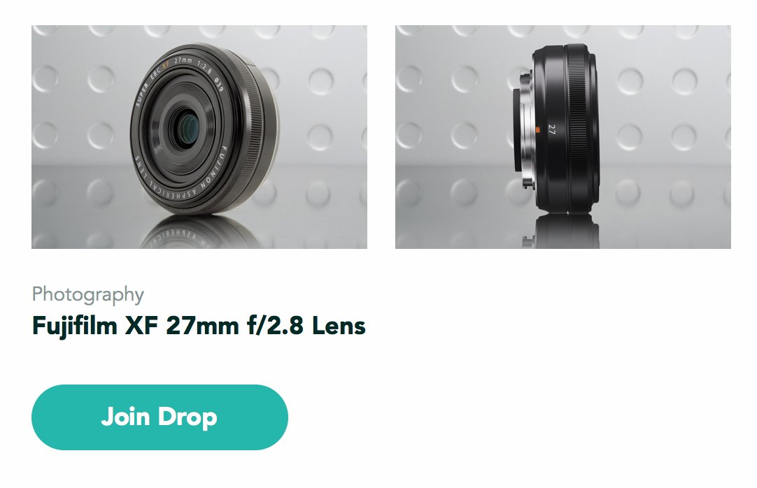 photorumors's tweet image. The drop for the #Fujifilm XF 27mm f/2.8 lens is ending soon:

massdrop.7eer.net/c/60077/252901…

Here is a link for $10 off your next #Massdrop purchase:

dro.ps/c/iMqAXOhnWAtO…