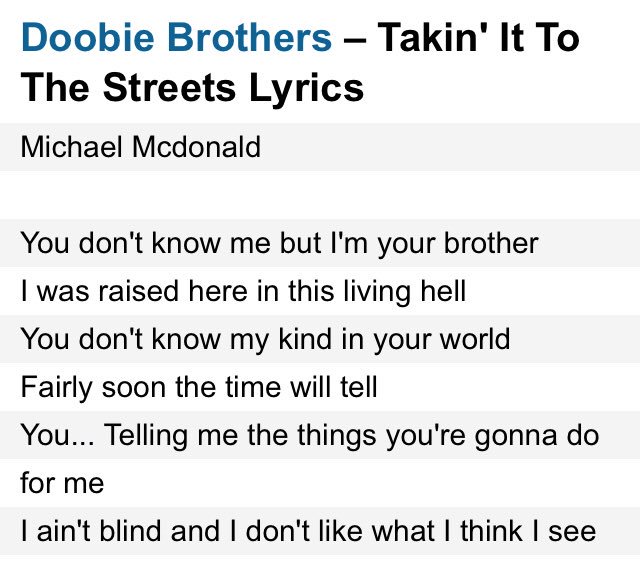 Even more relevant today than in 1976. #DoobieBrothers #Childrenbelongwiththeirparents #IMPEACHTRUMPNOW youtu.be/NQmYB7_Z93Q via @YouTube