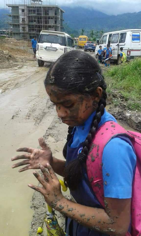 JAslamBasha's tweet photo. Speed rider pls do not show Your quality of being humanity &amp; benevolence in this way towards school going children😭😭😭

God watch her .........protect her....  Socialy evil minded people do not deserve to live with us. https://t.co/wN5YWzhfvC