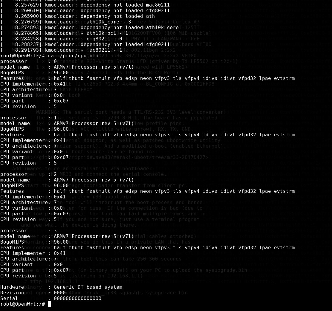 Toble_Miner's tweet photo. New image, new luck! Ethernet is not quite working yet and PCIe does not give me anything either but it's alive 😎 #mikrotik #wap60g #wirelesswire #openwrt https://t.co/28DDwzac9K
