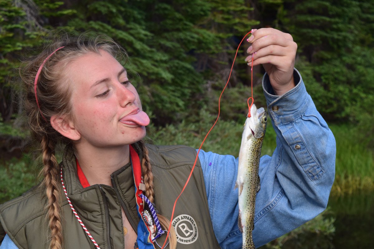 eyes_of_nature's tweet photo. I spent 10 days in the mountains and all I caught were two tiny trout 9 days apart. I did not eat well. #operationriplips? #backroadsrep #trout @backroadapparel https://t.co/1P3czpA3lX