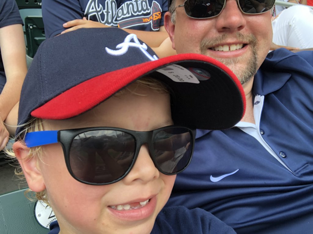 PJHRudy's tweet photo. 1st @Braves games ⚾️😎 for @PJHRudy #suntrustpark was awesome! #GoBraves #ChopOn #notatoddleranymore https://t.co/aFB2AIszVH