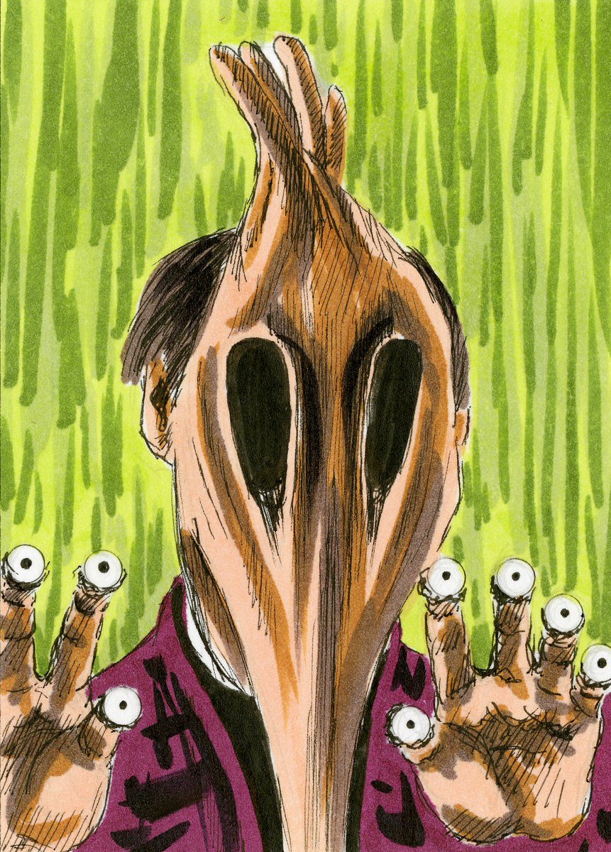 GrownupHaircut's tweet photo. And finally, here's Adam and Barbara by James Hodge. My first set of sketch cards and what a beautiful pair! #OmahaComicCon #ocon2018 #beetlejuice #beetlejuice #beetlejuice https://t.co/1keVPhE02u
