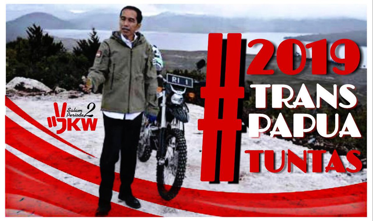 hayabusa_id's tweet photo. 2019 Trans Papua Tuntas
#Papua #jayapura #transpap #JokowiSekaliLagi #jokowi2periode #2019TetapJokowi https://t.co/U6KuPjIV1y