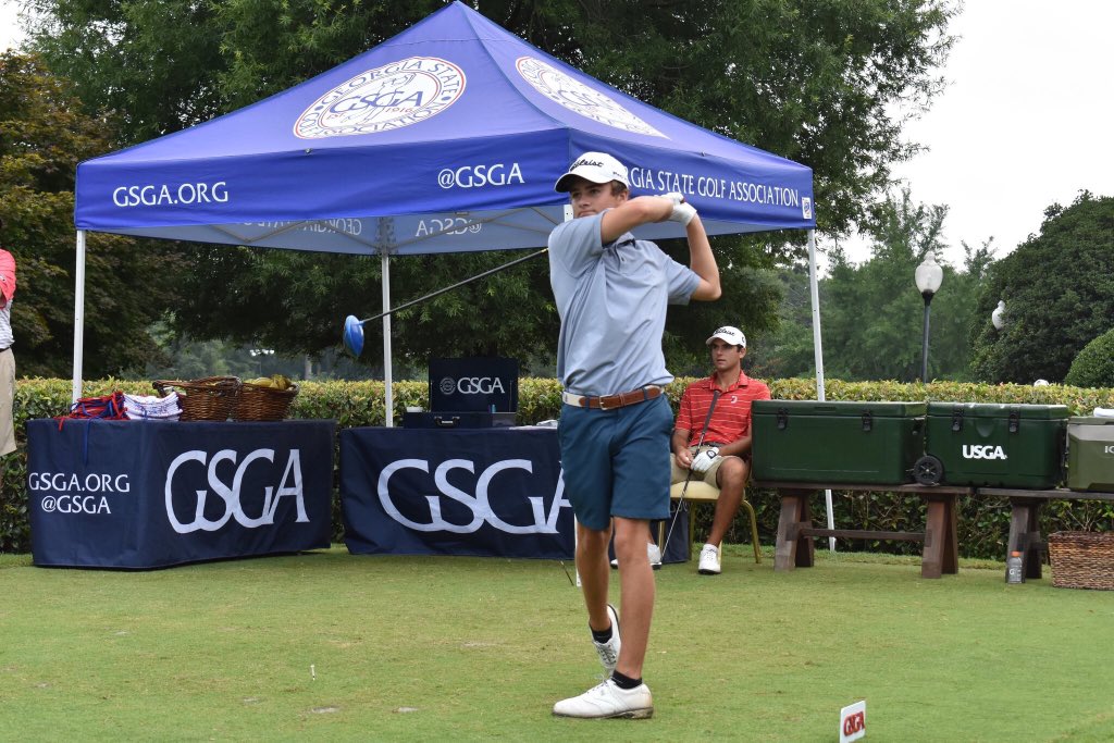 GolfFpd's tweet photo. Rising junior Luke Dasher had another great finish this weekend in the Georgia State Am placing 11th! #Road2State @GSGA https://t.co/s0enokxSRl