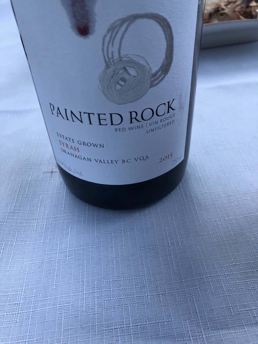 timdelabeaumell's tweet photo. We all enjoyed tonight the Syrah from Painted Rock (Okanagan, Canada) https://t.co/zXSUg2rkrA