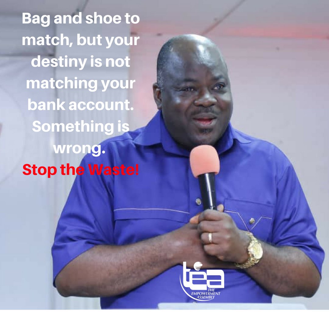 teaempower's tweet photo. Bag and shoe to match, but your destiny is not matching your bank account.Something is wrong. Stop the Waste! @tea #Matrimoney #Matrimoney2018 https://t.co/MzWug3MygE