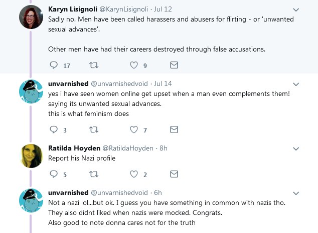 Oneiorosgrip's tweet photo. #HowToSpotALiar
When they have no argument, they call you a nazi & ask people to false-report you on social media... https://t.co/0BcUnnLL5d