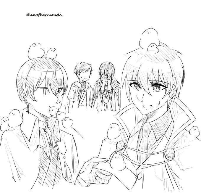 @8hiroden 
タグ反応ありがとうございました
東くん(10代)と三縞です。
そういえば書いたことない2人 