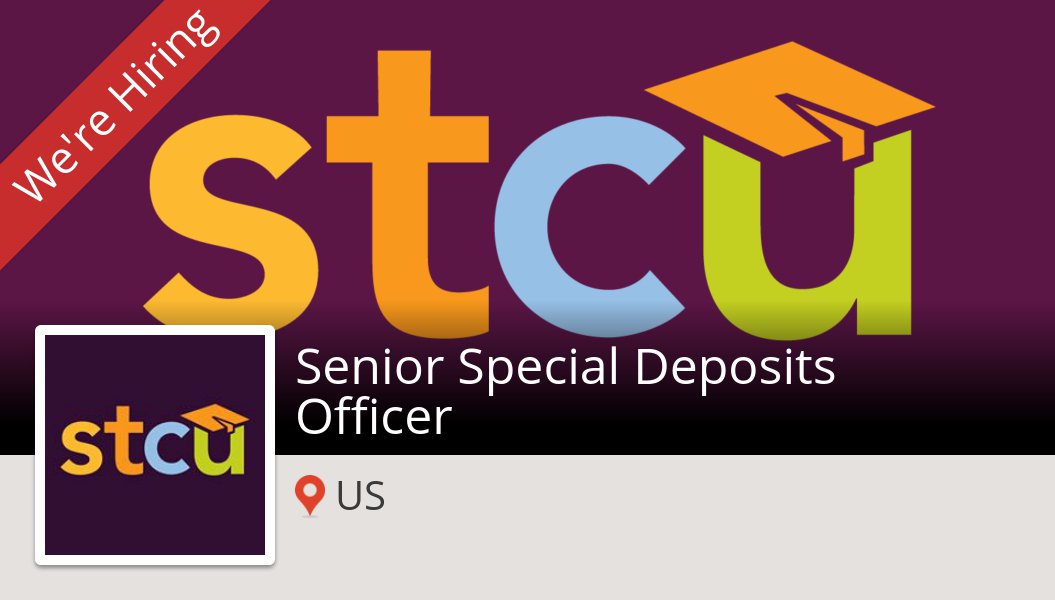 dkc520's tweet photo. #STCU is looking for a Senior #Special Deposits #Officer, apply now! (#US) #job https://t.co/gQgDuSQWo6 #STCU #jobs #stcujobs #HereForGood https://t.co/bcJ25MxQsN