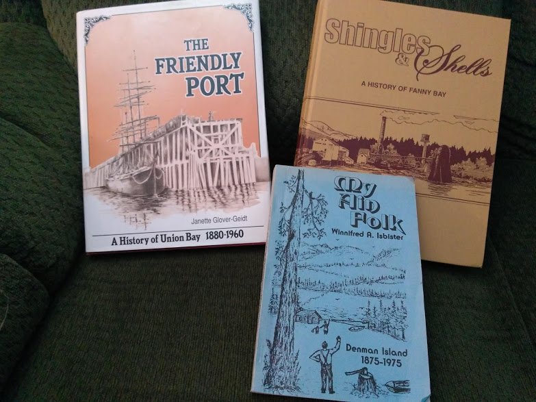 Picked up some great #localhistory titles in #Chemainus today. #UnionBayBC #DenmanIsland #FannyBay #BCBooks