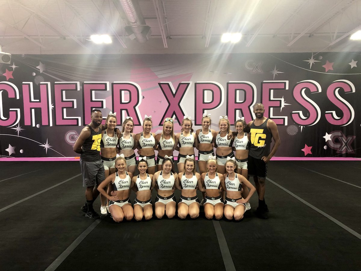 TopGunJags305's tweet photo. Keeping up with the TG Staff

 👀 Check out Coach Cory &amp; Coach Java working a choreography camp at @CheerXpress 

#TGJags25 🐆 #OAFAAF 🖤💛 #CoryOgraphy 
#KeepingUpWithTG https://t.co/YdMbEbmZfD