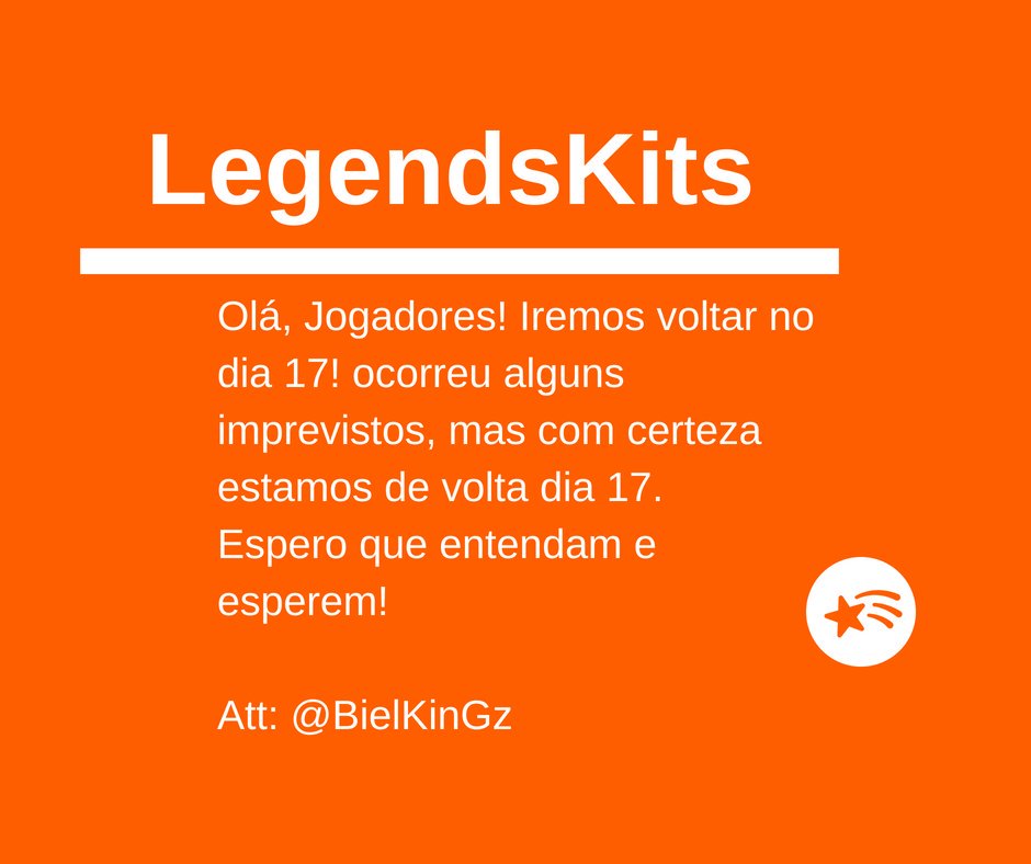 RedeLegends's tweet image. 📢 Aviso!