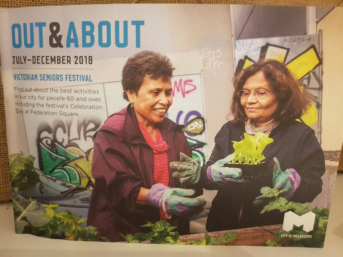 Are you or your loved one "Actively Ageing" or keen to get more socially connected to urban life ? <a href="/cityofmelbourne/">City of Melbourne</a> @federationsquare
Keep an eye out for our weekly session advertised in OUT &amp; ABOUT 2018 melbourne.vic.gov.au/community/heal…