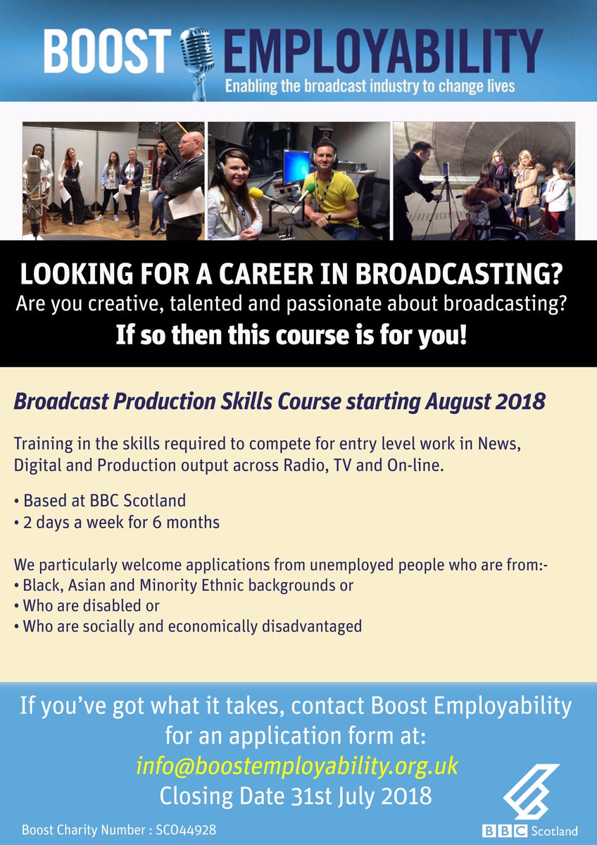 BBCGetIn's tweet photo. 💡Amazing opportunity to get some experience within the media industry👇!! https://t.co/KPdNYshOrF