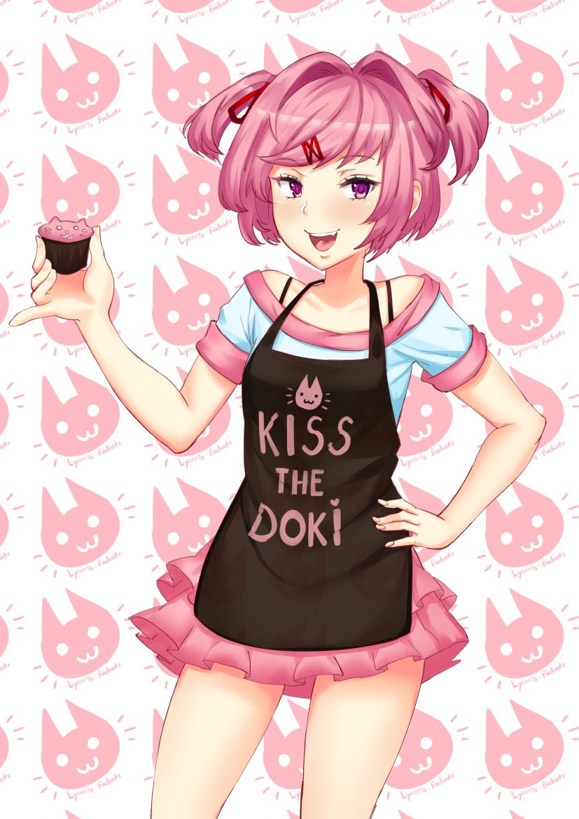 Lycoris Radiata Wt 249 Ddlc Doki Doki Literature Club Fanart Natsuki Wants To Give You Cupcakes