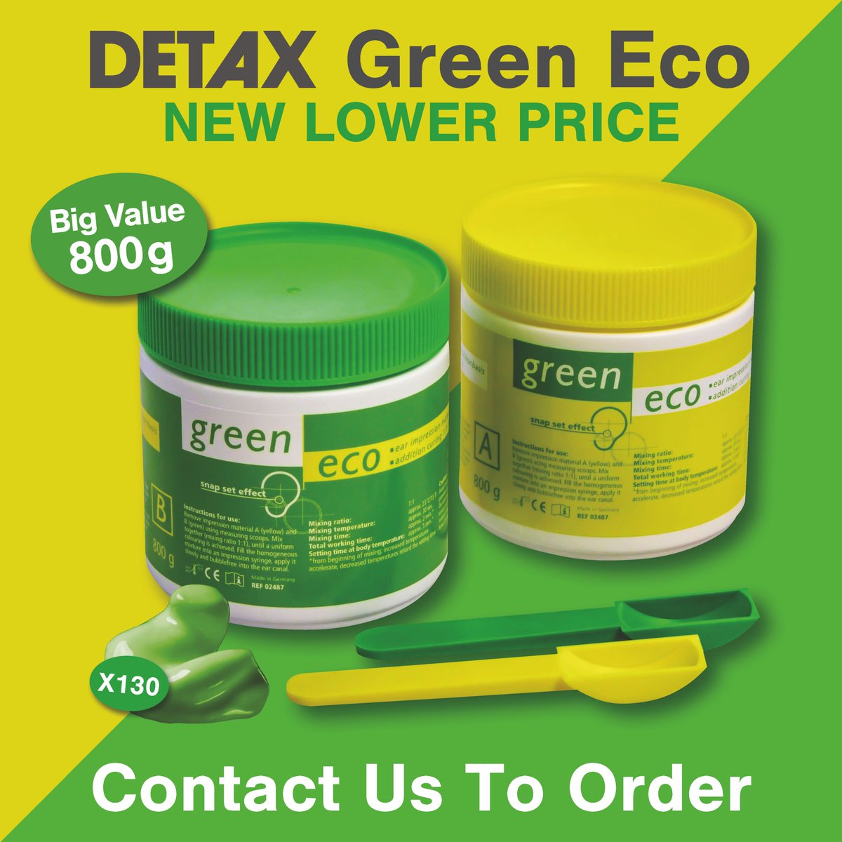 New lower price on Detax Green Eco #impression #material #audiology