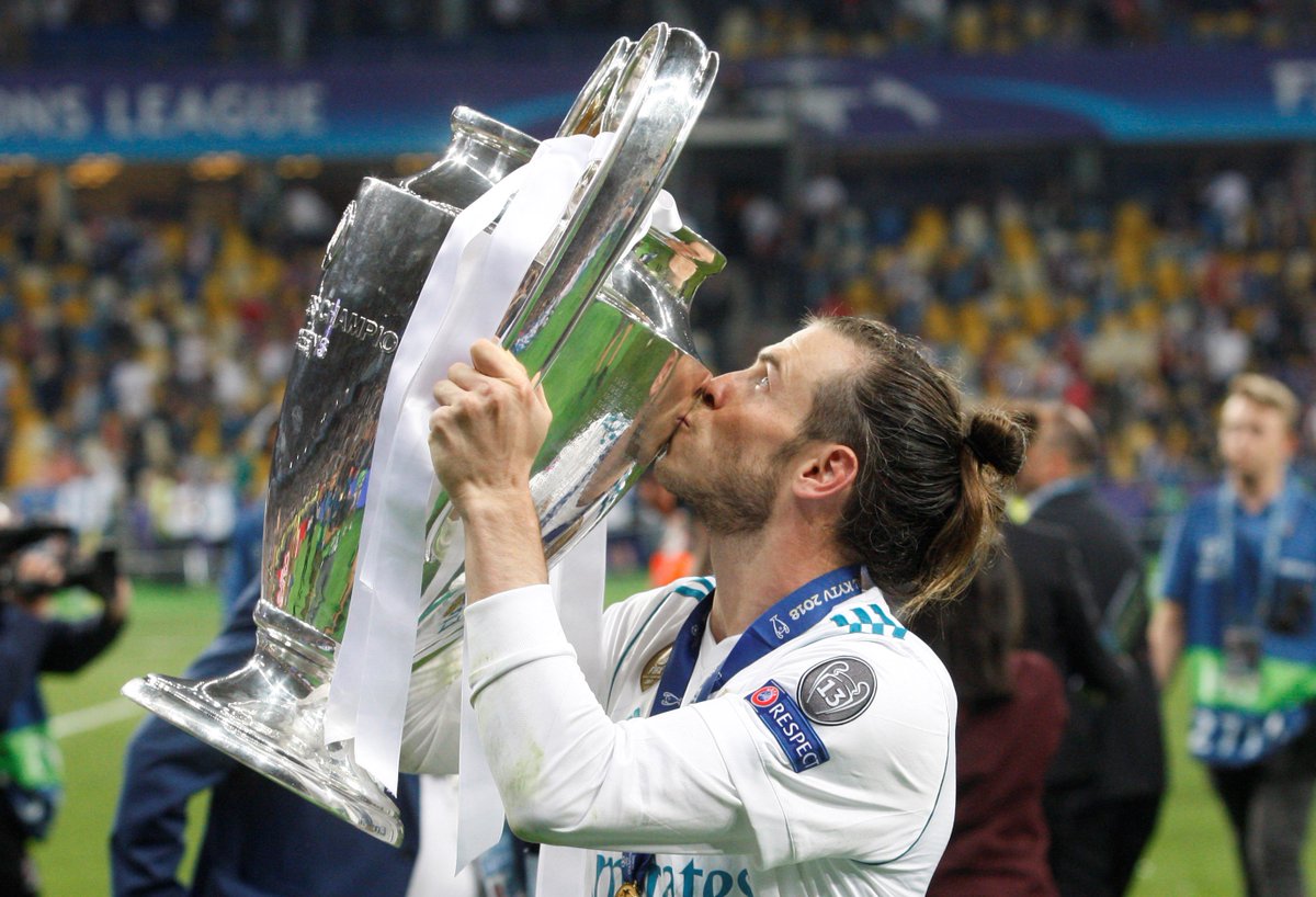 UEFA Champions League on Twitter: "Gareth Bale since joining Real Madrid in 2013: 👕 Games 189 ⚽ Goals 88 🏆 Trophies 13 #UCL… "