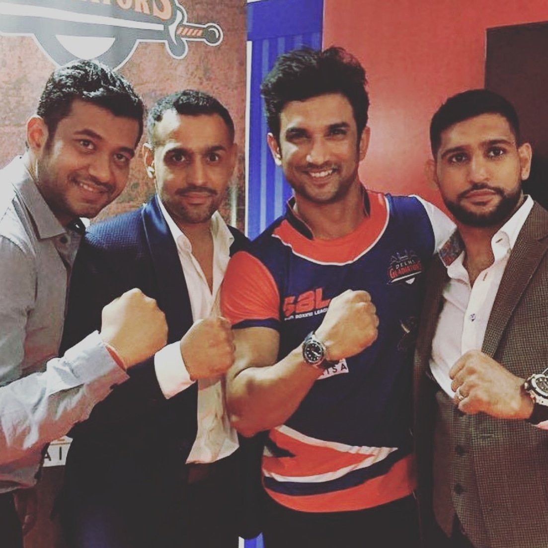 Throwback to the Season 1 of Super Boxing league with the legends!

@amirkingkhan @BillDosanjh
@avi_mittal #SushantSinghRajput
#SuperStars #talentpartners #talentmanagement
#sports #SuperBoxingLegaue #HitHarder #BeTheStar