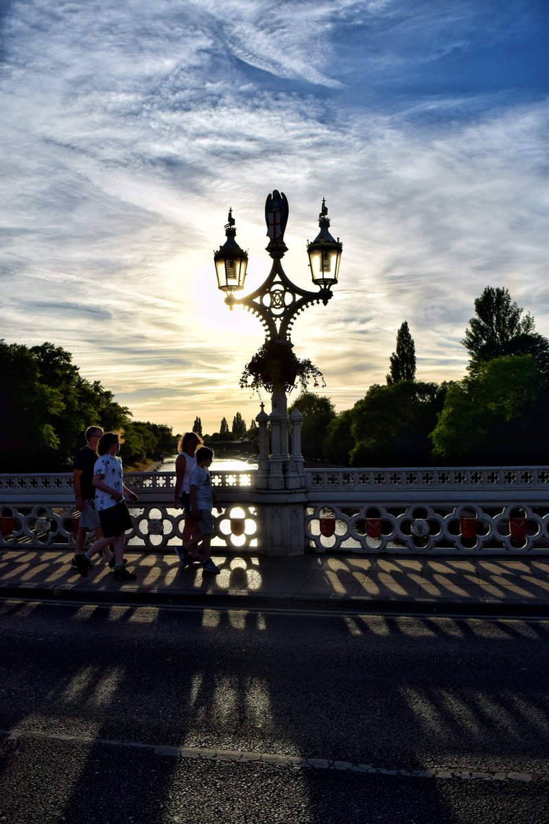 Sunset over the River Ouse, York #York #RiverOuse #LendalBridge #Sunset #Shadows #VisitYork #Yorkshire #UK #VisitYorkshire #England #IgersUK #AroundAboutBritain #VisitEngland