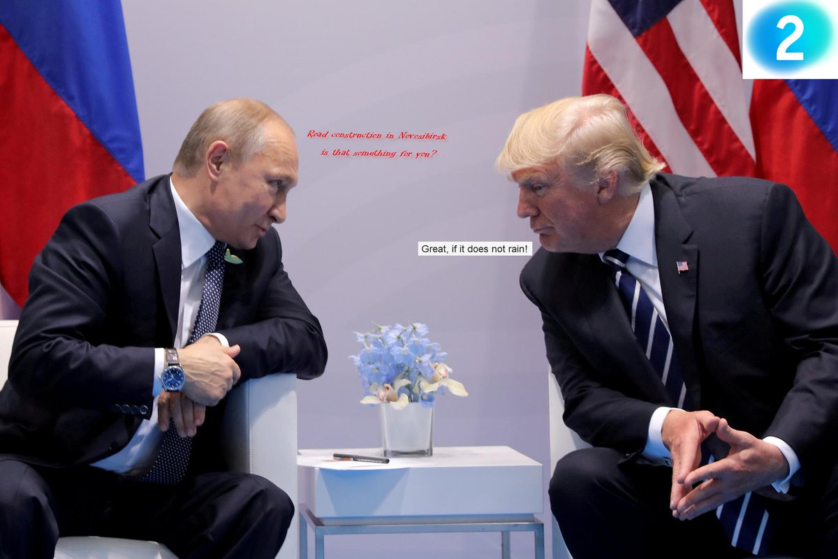 TheFox017's tweet photo. You have as many people watching YOUR back....as you were watching out for making TrmPutin's deals!! Just be a man and own your part...stopping being a big baby!!
#ElTrumpy #VPutin #Helsinki
"Was alte Männer sich so zu sagen haben...!" https://t.co/KL4hy6MHYX
