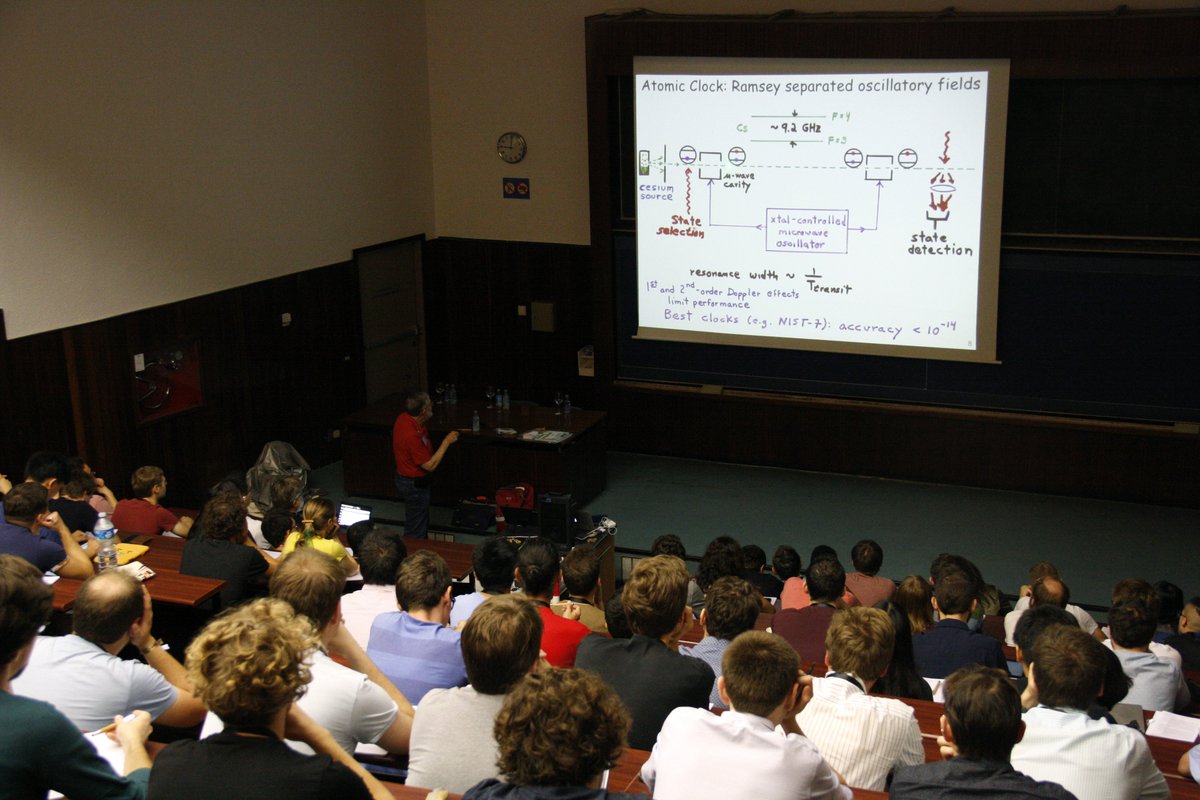 FisicaUB's tweet image. Iniciem la setmana amb la Summerschool #ICAP2018 🤓

🗣️ Tenim el plaer d'inaugurar aquestes jornades amb el premi Nobel William D. Phillips, que també estarà present en la 26th International Conference on Atomic Physis de la setmana vinent  

➕ bit.ly/2NV8G8T