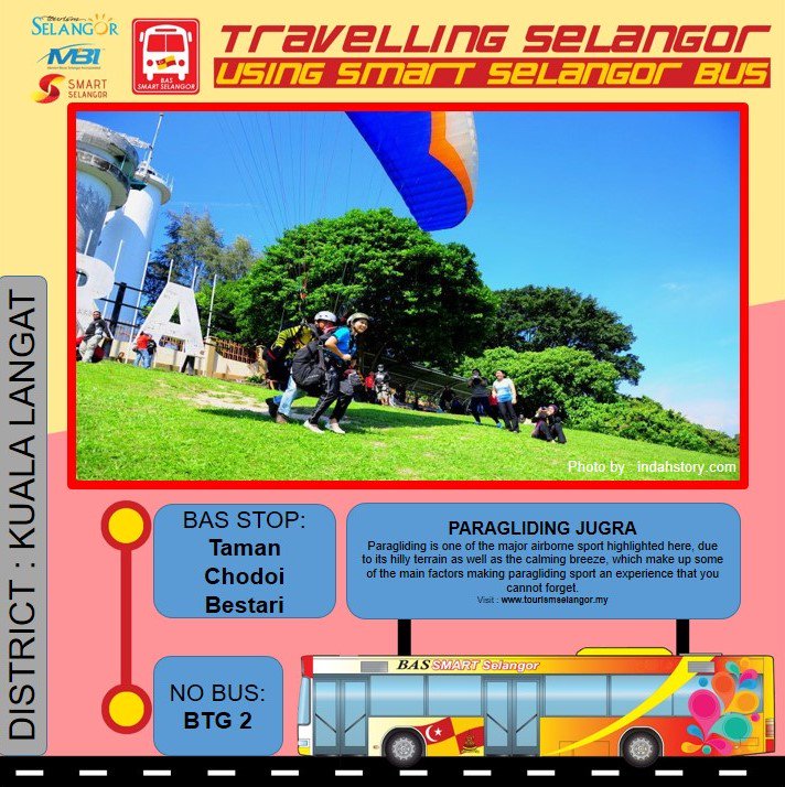TourismSelangor's tweet image. #TipsOfTheDay
#BasSmartSelangor
.
.
Discover and explore Kuala Langat by using our Smart Selangor Bus for FREE ! 
.
.
places to visit.

1. ISTANA BANDAR 
2. PARAGLIDING JUGRA
3. KLIA 2 GATEWAY SHOOPING MALL
4. UPTOWN BANTING
5. TUNE HOTEL KLIA