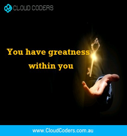 cloudcodersau's tweet image. Be the most determined person you know and make things happen. #MondayMotivation #HappyMonday