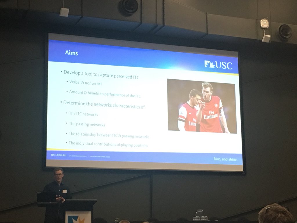 HFandSTS's tweet photo. @scottmclean78 demonstrating improved team performance using #socialnetworkanalysis of intra-team communication #CHFSTS #football https://t.co/VUGYzw3TuD