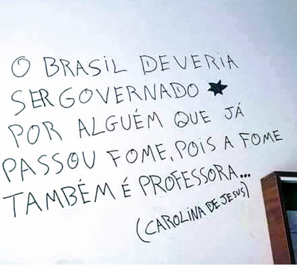 تÙÙØªØ± \ ðDilma Resistente عÙ٠تÙÙØªØ±: "A Carolina de Jesus, apesar de criança, tem muita sabedoria no que diz! #LulaLivre #Resistencia101Dias https://t.co/r1s5f7KJyd"