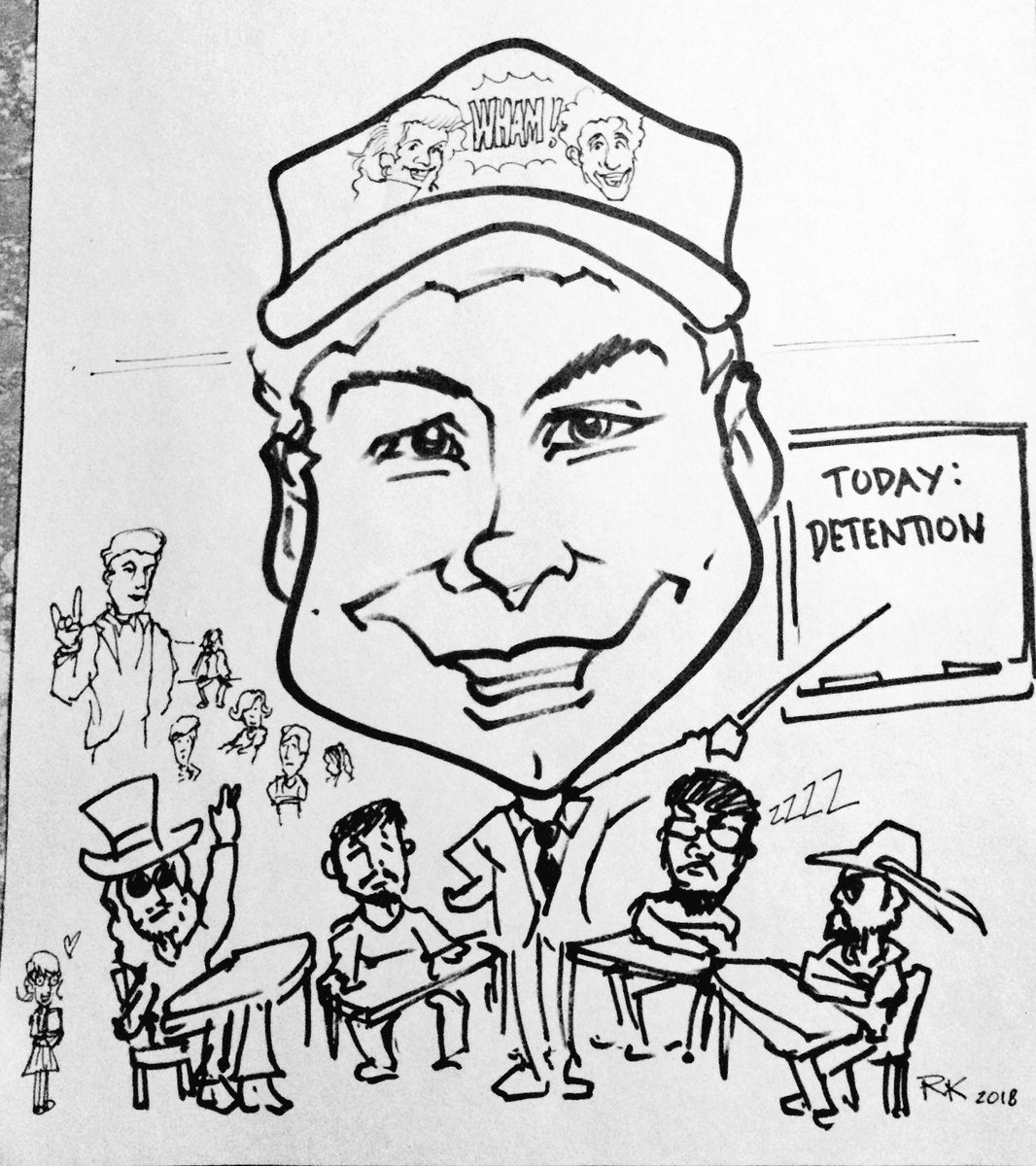 raykuchinka's tweet photo. Impromptu #caricatures at #MrToads! https://t.co/7qA9fqR2eL