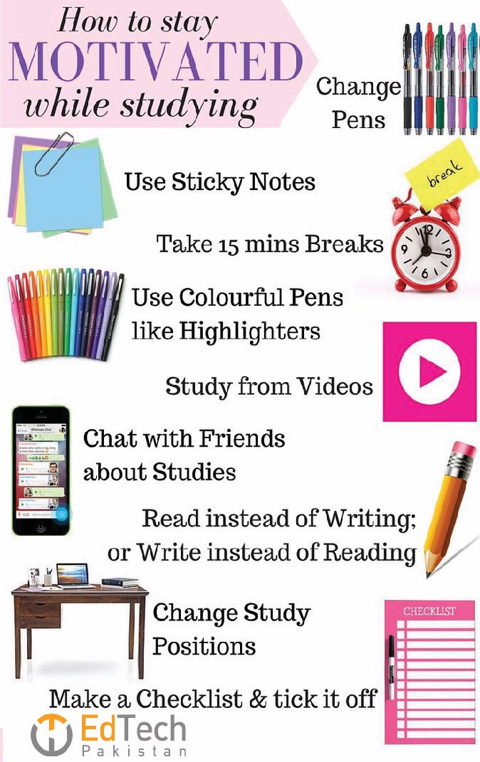 edtechglobals's tweet image. How to stay Motivated while studying 
#EdTechPakistan