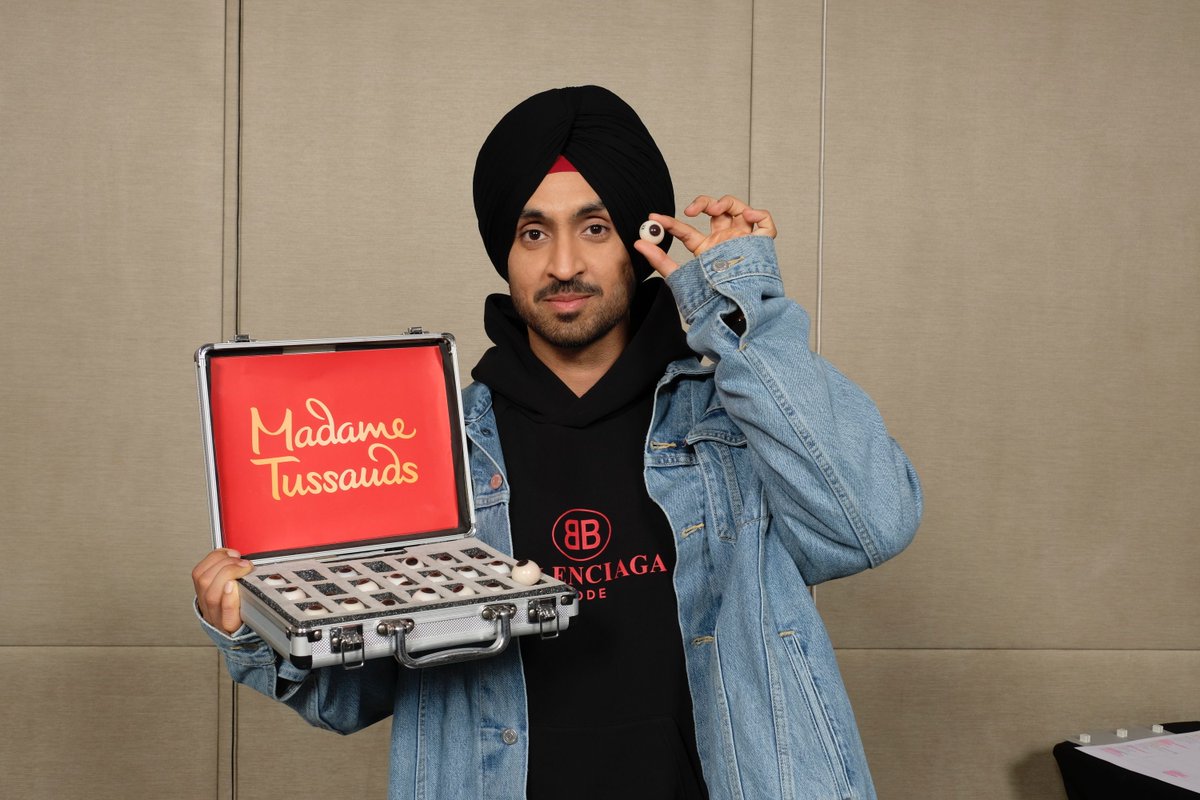Tussaudsind's tweet image. We are glad to announce that @diljitdosanjh would be the first actor/musician from the Punjabi film industry to have his figure at #TussaudsDelhi. It’s time for some Dhol and Bhangra at Madame Tussauds. #DiljitAtTussaudsDelhi