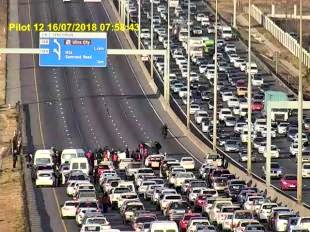 EWNTraffic's tweet photo. #JHBTraffic In Centurion traffic is heavily backed up on the N1 South near Old Joburg Road exit โ All lanes are affected โ 30 Minute delay pic via @mattyEmedic https://t.co/TuZRiNoNBm
