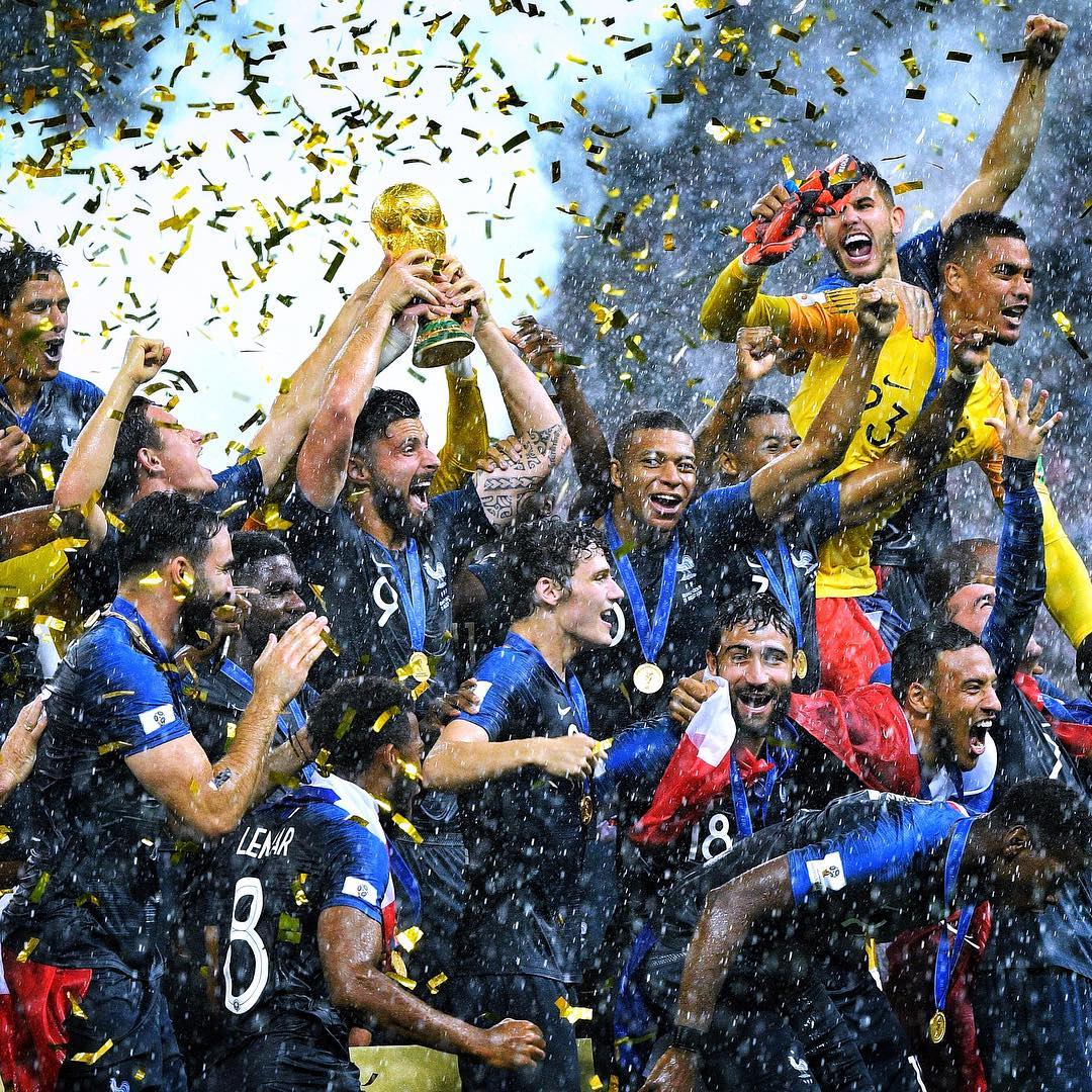 FunkitMarketing's tweet photo. Congrats to the new champions of the world. And big respect to Croatia! 🏆

#fifa #athletes #dreams #FifaWorldCup2018 #russia #success https://t.co/3SZbPIRxHE