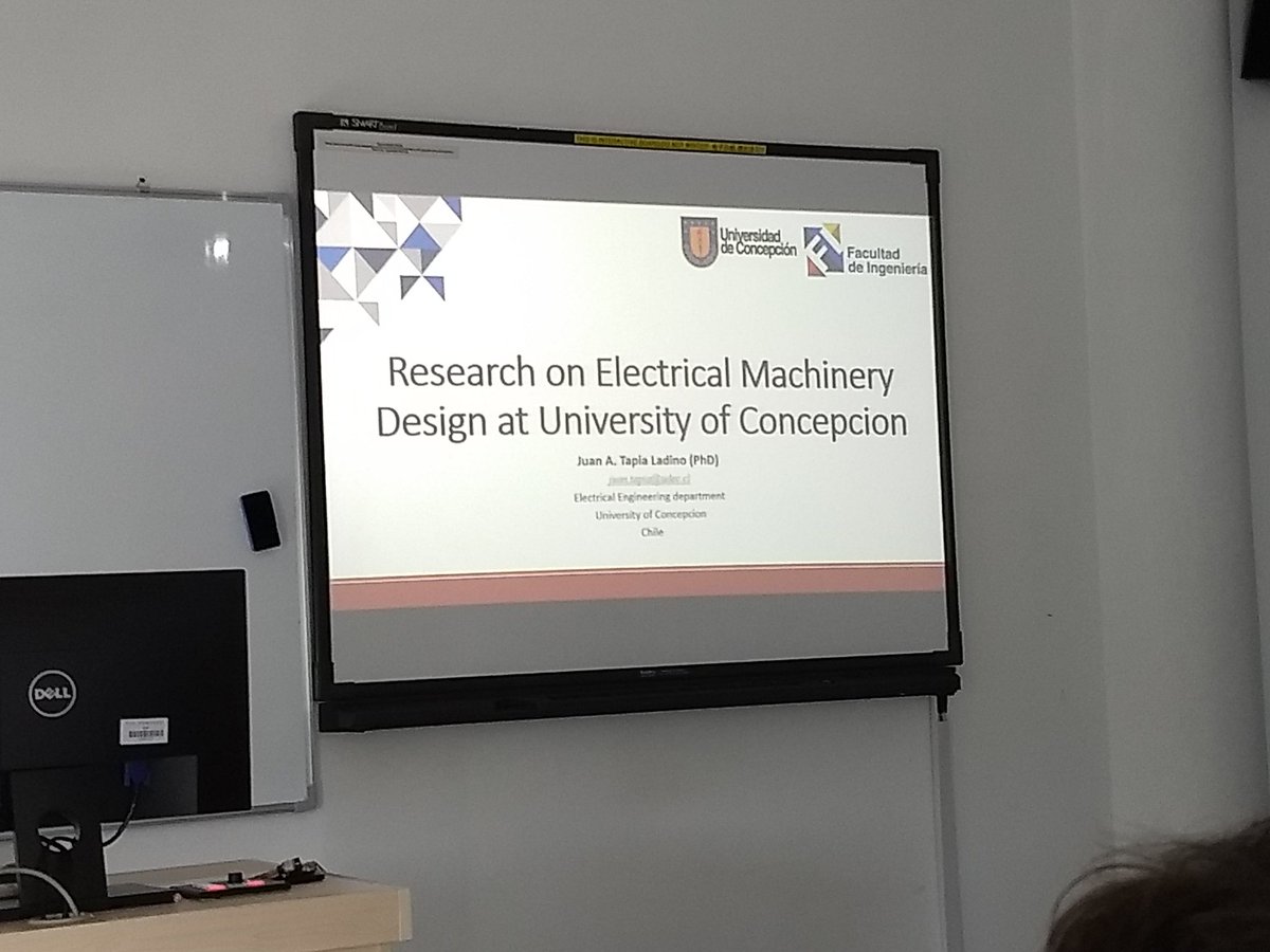 Very interesting seminar about electrical machines design by Prof. Juan A. Tapia Ladino from University of Concepción (Chile) @UNNCHome @UNNCGlobal