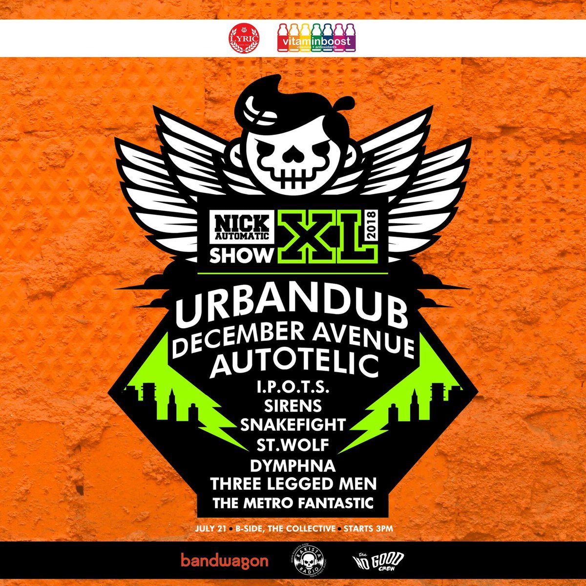Weekend heat. <a href="/LyricPH/">LyricPH</a> <a href="/vitaminboost/">VitaminBoost</a> <a href="/NCKATMTC/">NICK AUTOMATIC</a> <a href="/urbandub/">Urbandub</a> <a href="/decemberave/">December Avenue</a> <a href="/AutotelicMusic/">Autotelic</a> #IPOTS <a href="/SIRENSph/">SIRENS ph</a> <a href="/snakefightmusic/">SNAKEFIGHT</a> <a href="/stwolfph/">ST. WOLF ✱</a> <a href="/ThreeLeggedMen/">Three Legged Men</a> <a href="/MetroFantastic/">TMF💎</a> <a href="/bandwagonPH/">Bandwagon PH</a> <a href="/rakistaradio/">Rakista Radio</a> <a href="/xtngcx/">THE NO GOOD CREW</a>
