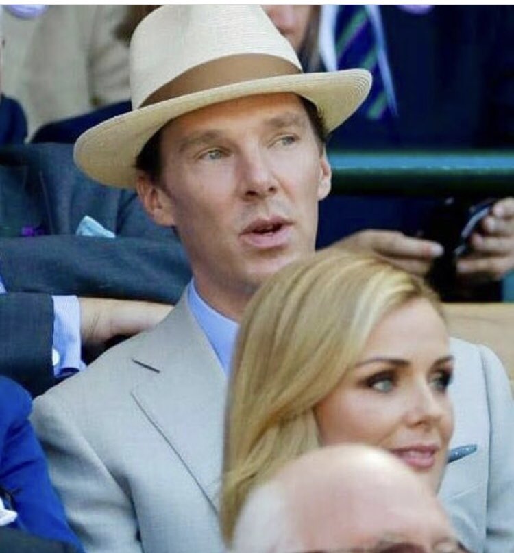 SunshineVibes23's tweet image. When your two British Boys look so dapper &amp;amp; handsome at #Wimbeldon 
#TomHiddelston &amp;amp; #BenedictCumberbatch