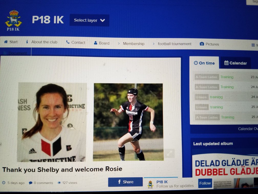 BIG CONGRATS to <a href="/BenedictineKS/">Benedictine College</a> Superstar Alum <a href="/rosie_mcshane/">rosie mcshane</a> signing with P18 IK in Sweden! GO ROSIE &amp; GO RAVENS!!!