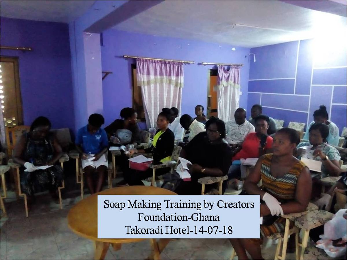 Soap_Training's tweet image. Takoradi training on 14th July 2018. Participants were equipped with knowledge and practical skills for producing Yoghurt, Liquid Dishwashing soap, Bar laundry soap and Bleach. We thank the Lord and all the participants for a successful training.
@Soap_Training #Soaptraining