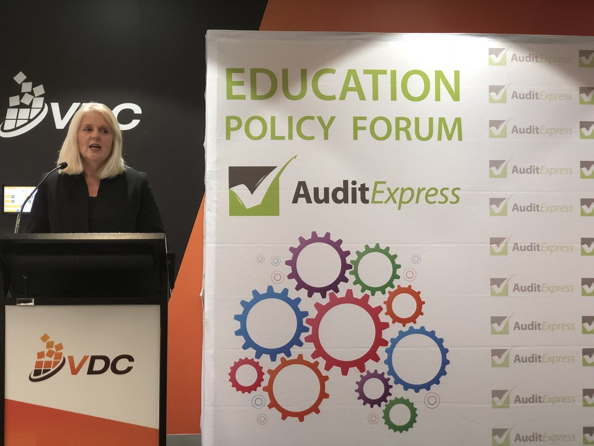 audit_express's tweet photo. What a fantastic turn out we had at our #FederalVETPolicyForum today! A big thanks to our friends at @VDCeduau for hosting us, and also to @karenandrewsmp @SenatorDoug @CammRod @ACPET_national @TafeDirectors and @CCollegesAust for your time! #vetreform #VETPolicyForum #auspol https://t.co/cGPyaF5EZ1