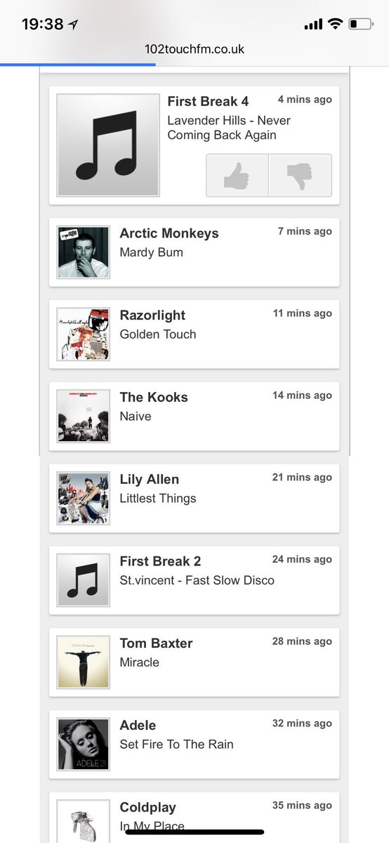 Massive thanks to Liam at <a href="/102TouchFM/">R.I.P Touch FM</a> for playing our brand new single ‘Never Coming Back Again’ on the ‘First Breaks’ show - Every Sunday from 7pm!

Make sure you tune in!

Be sure to listen here: open.spotify.com/track/3RZsgP66…