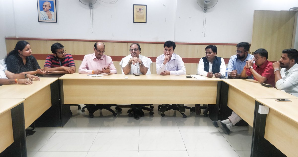 busubpl's tweet photo. On 13th July 2018, Barkatullah University Student Union Office Inaugurated by ABVP National Gen Secretary @AshishSainram, in the presence of the VC and Registrar of BU, their words of encouragement will surely help BUSU continue to serve the students.
#BUSUBPL
#NATIONFIRST https://t.co/Q7Ny1z1xcJ
